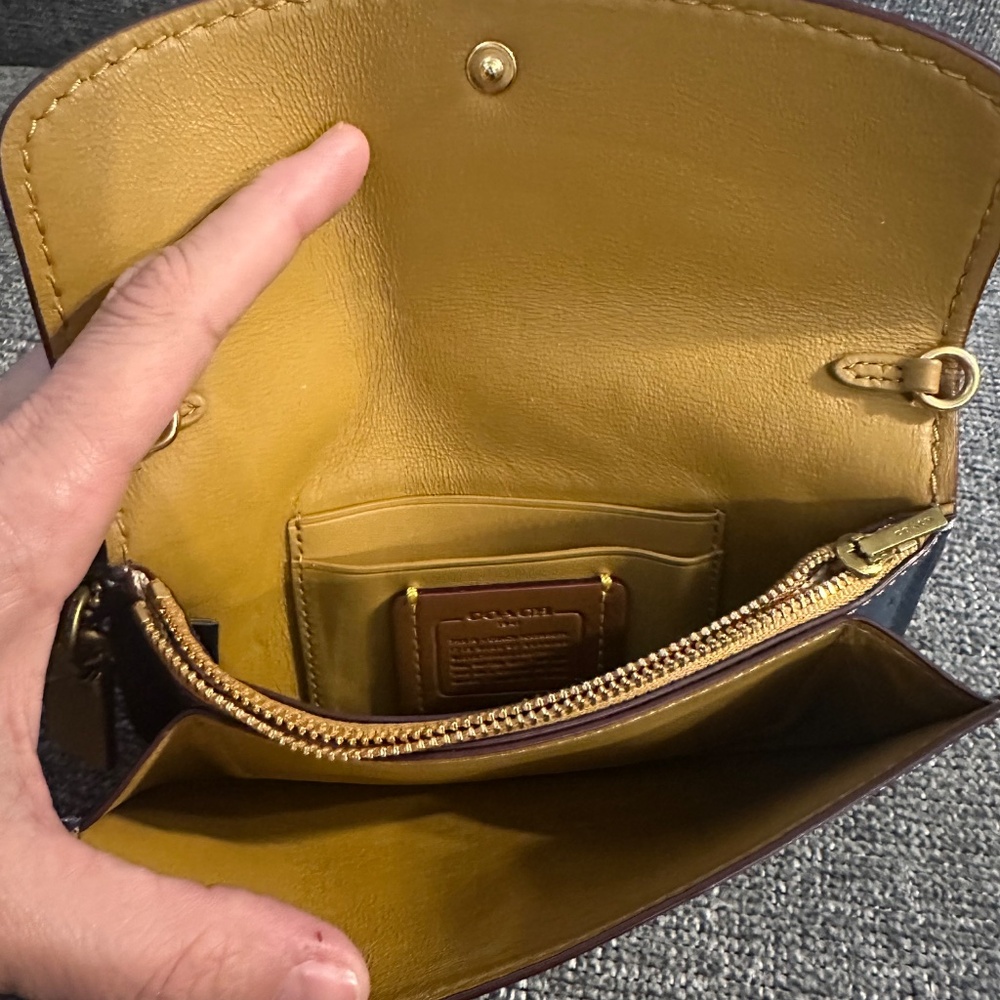 Coach 1941 dark denim wristlet - Picture 4 of 6